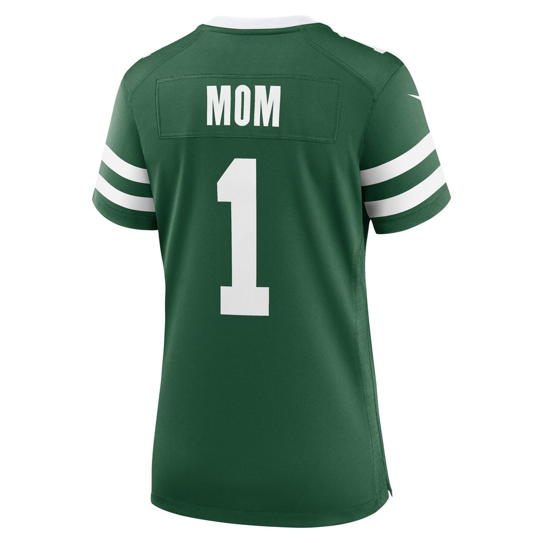 New York Jets Women's #1 Mom Game Jersey - Legacy Green