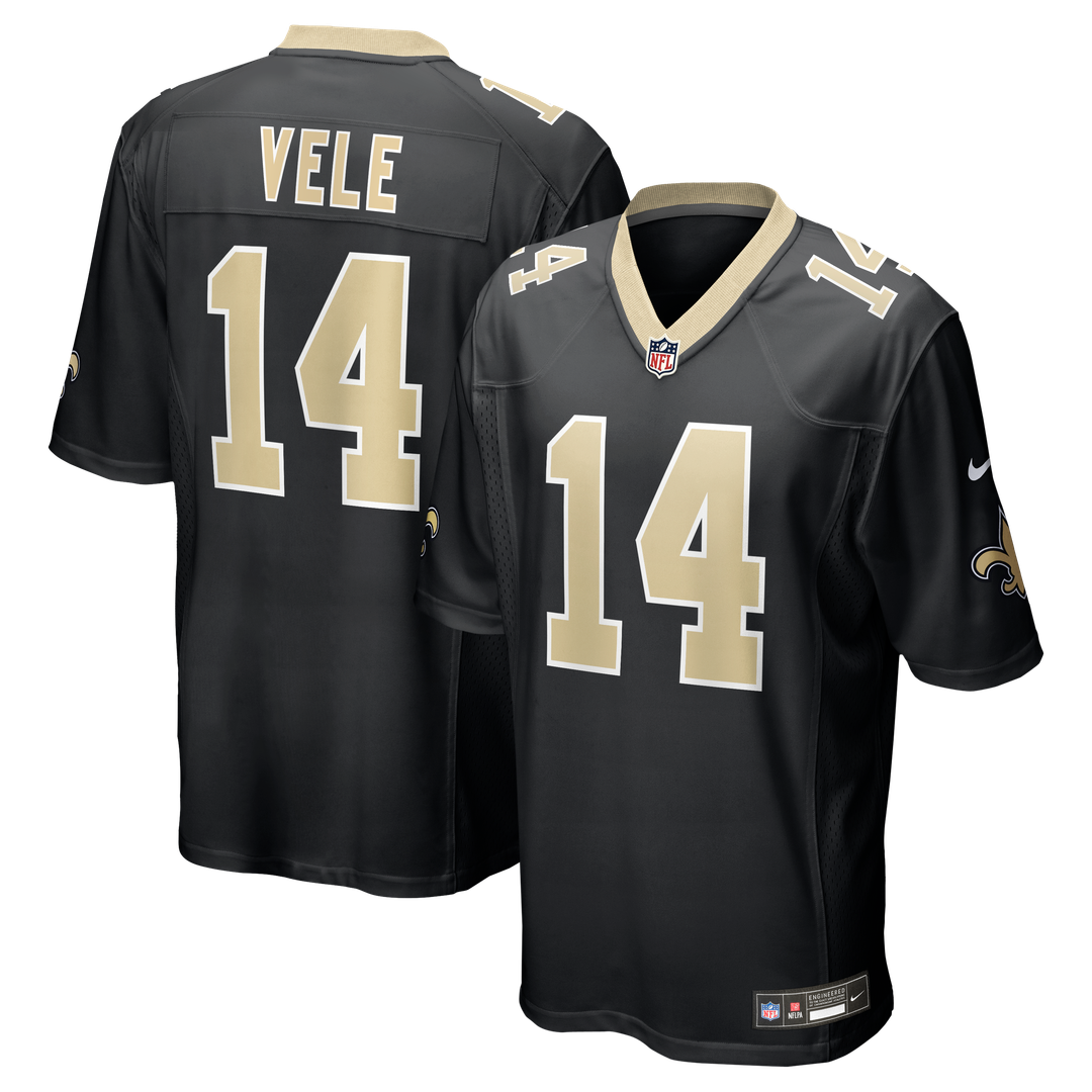 Devaughn Vele New Orleans Saints Team Game Jersey - Black