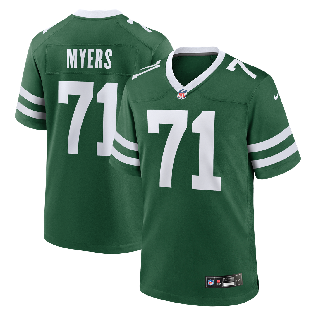 Josh Myers New York Jets Team Game Jersey - Legacy Green