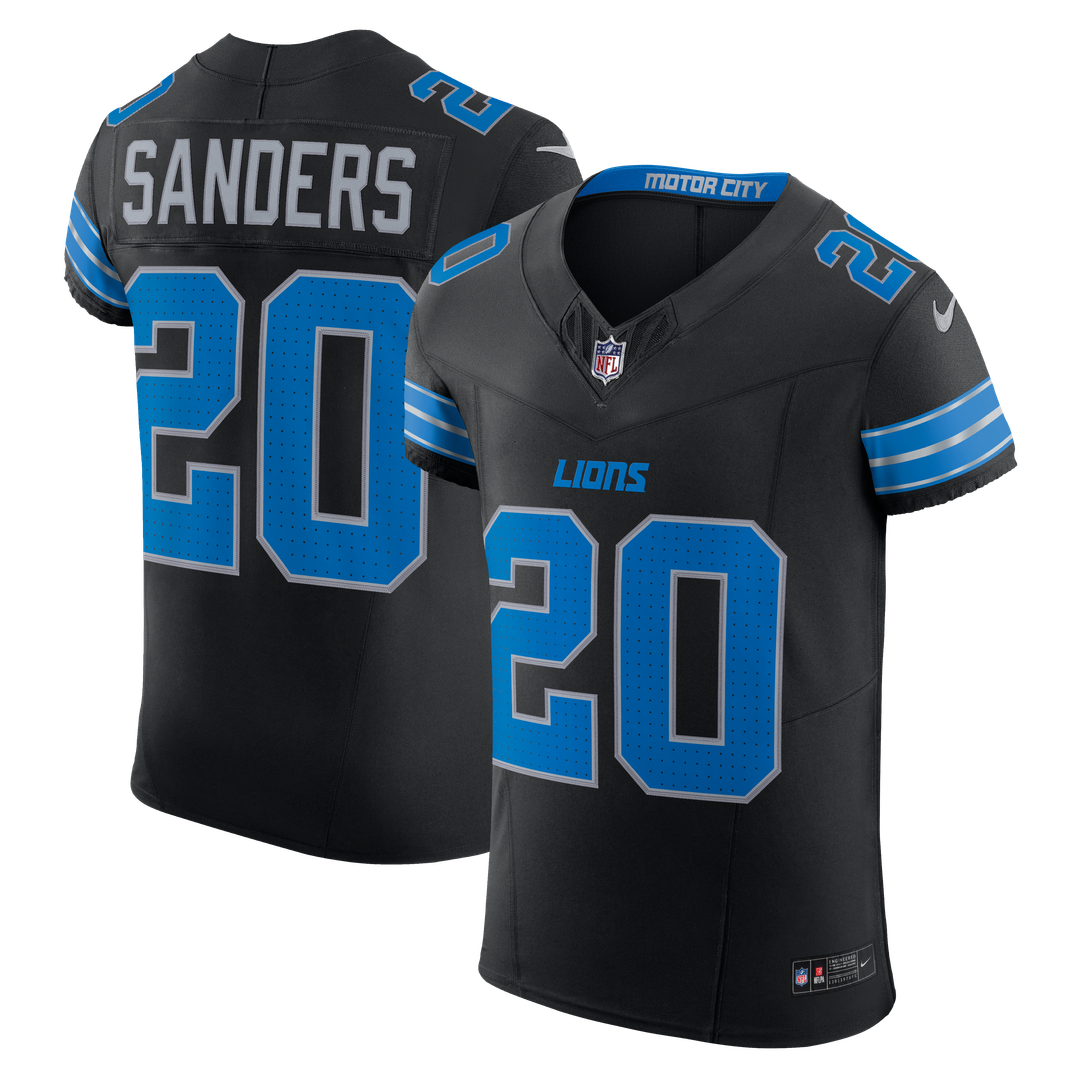 Barry Sanders Detroit Lions Alternate Vapor F.U.S.E. Elite Jersey - Black
