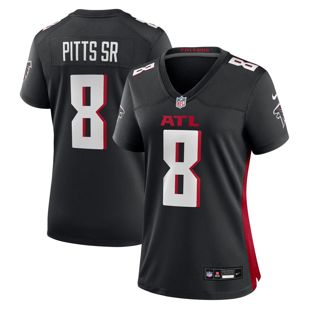 Kyle Pitts Sr. Atlanta Falcons Women's Game Jersey - Black