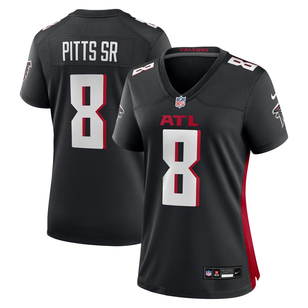 Kyle Pitts Sr. Atlanta Falcons Women's Game Jersey - Black