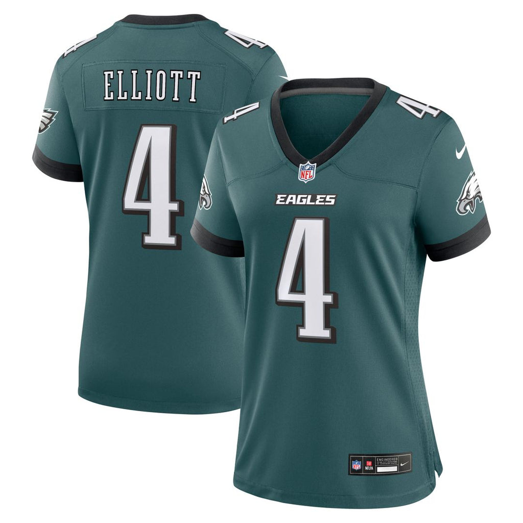 Jake Elliott Philadelphia Eagles Women's Team Game Jersey - Midnight Green