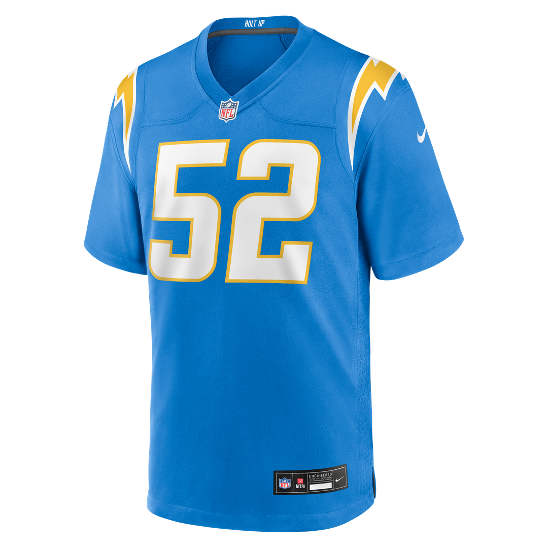 Khalil Mack Los Angeles Chargers Game Jersey - Powder Blue