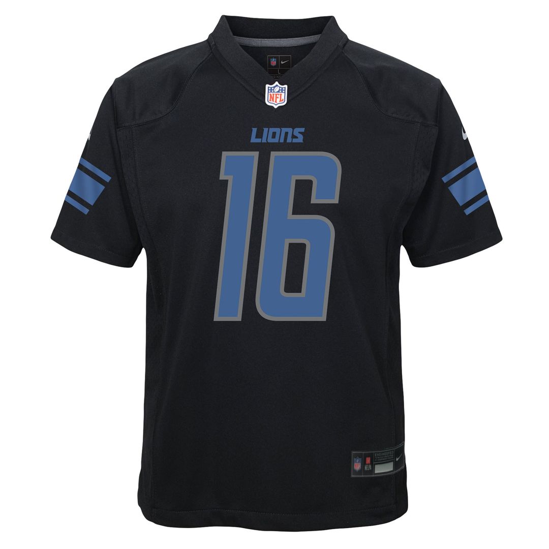 Jared Goff Detroit Lions Youth Game Jersey - Black