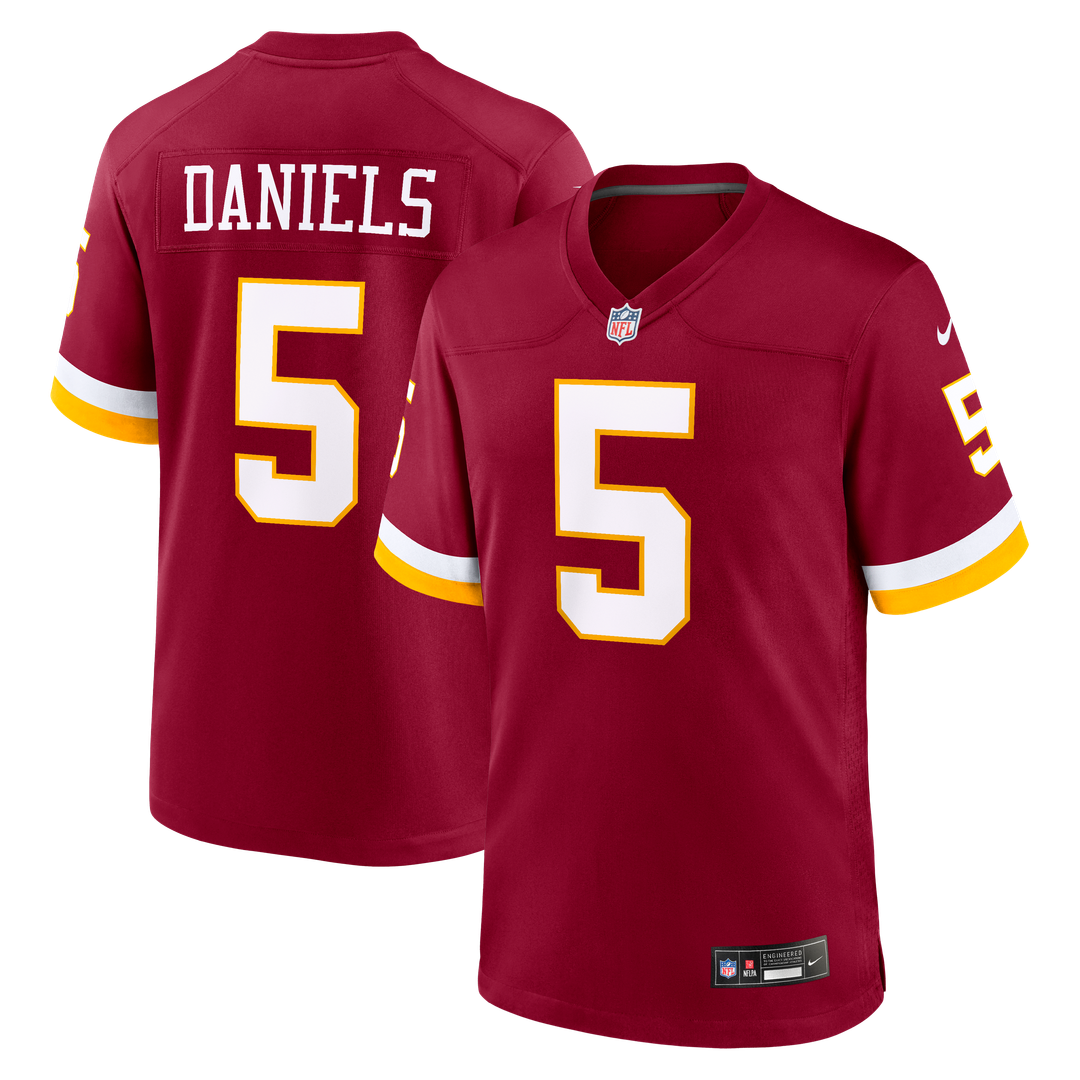 Jayden Daniels Washington Commanders Game Jersey - Burgundy