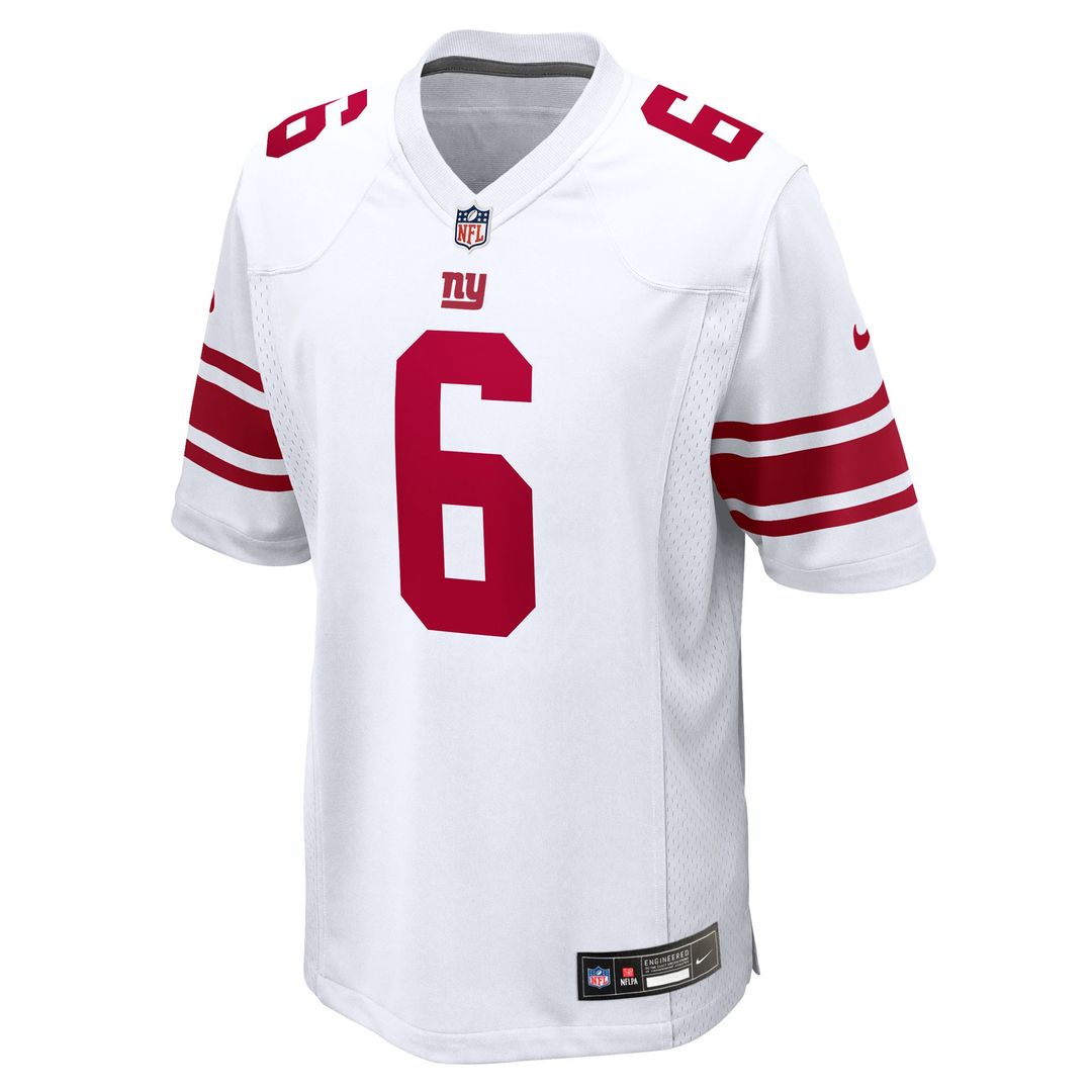 Jaxson Dart New York Giants Game Jersey - White