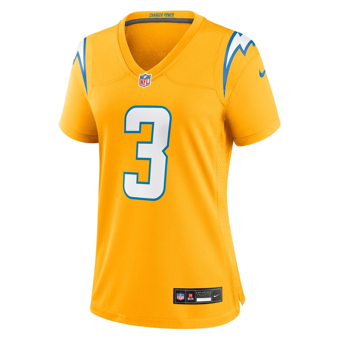 Derwin James Jr. Los Angeles Chargers Women's Alternate Charger Power Game Jersey - Gold