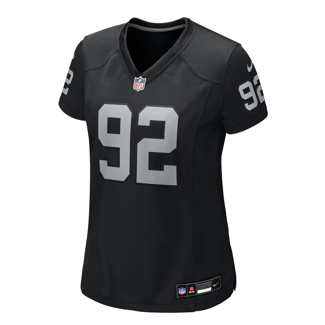 JJ Pegues Las Vegas Raiders Women's Team Game Jersey - Black