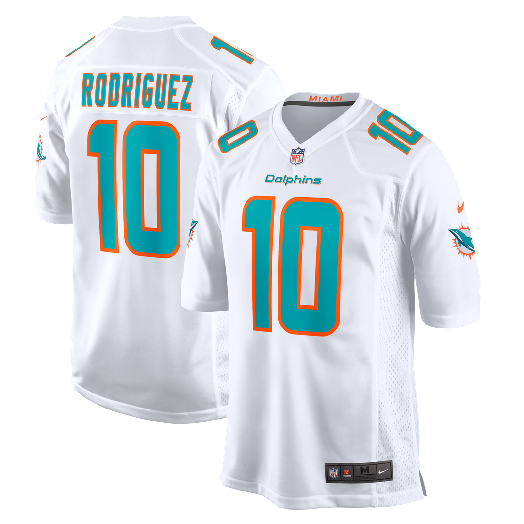 Jacob Rodriguez Miami Dolphins Alternate Game Jersey - Aqua