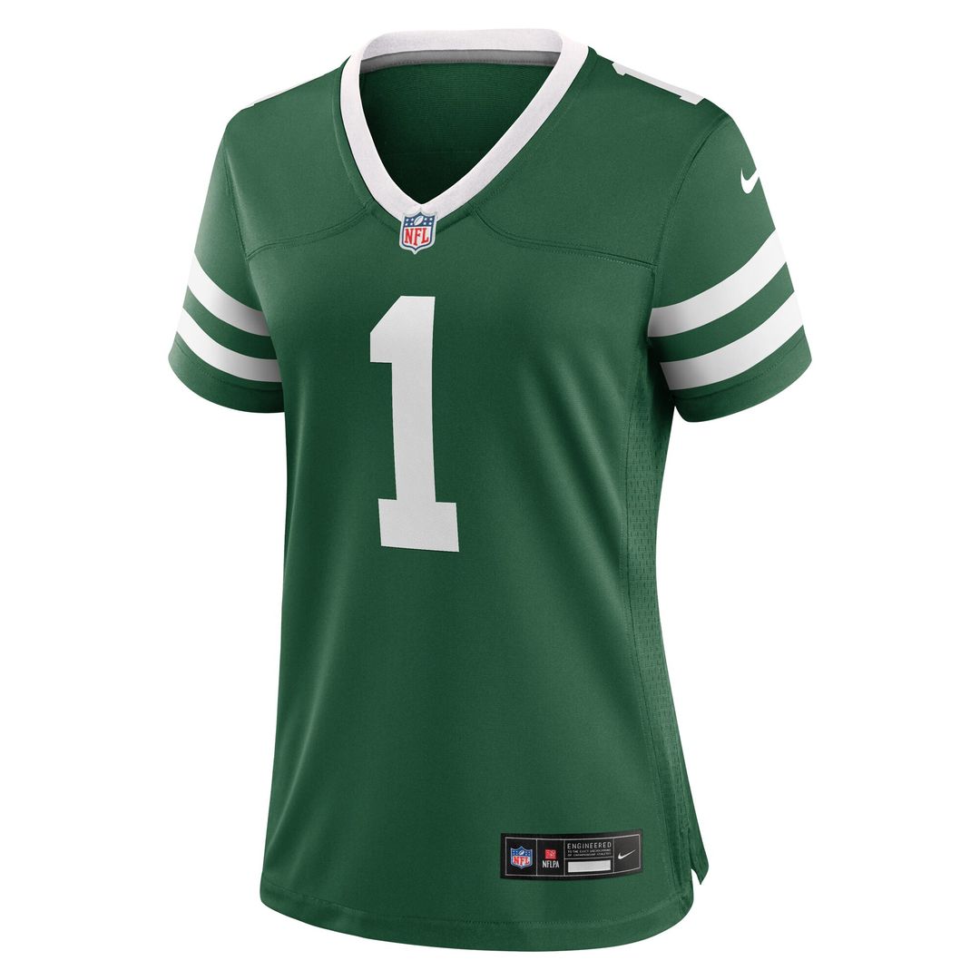 New York Jets Women's #1 Mom Game Jersey - Legacy Green