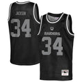 Bo Jackson Las Vegas Raiders Mitchell & Ness Youth Retired Player Basketball Fashion Jersey - Black