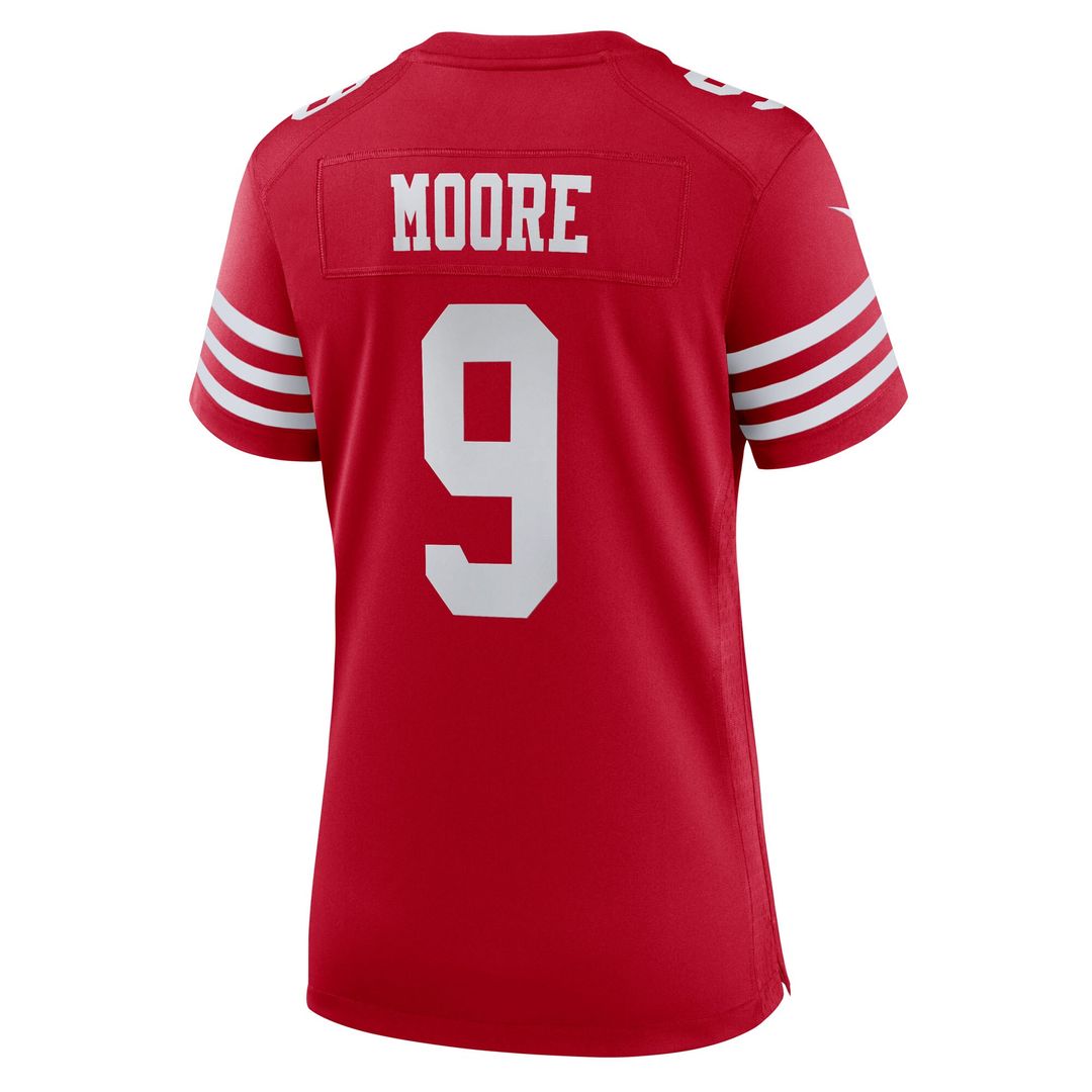 Skyy Moore San Francisco 49ers Women's Team Game Jersey - Scarlet