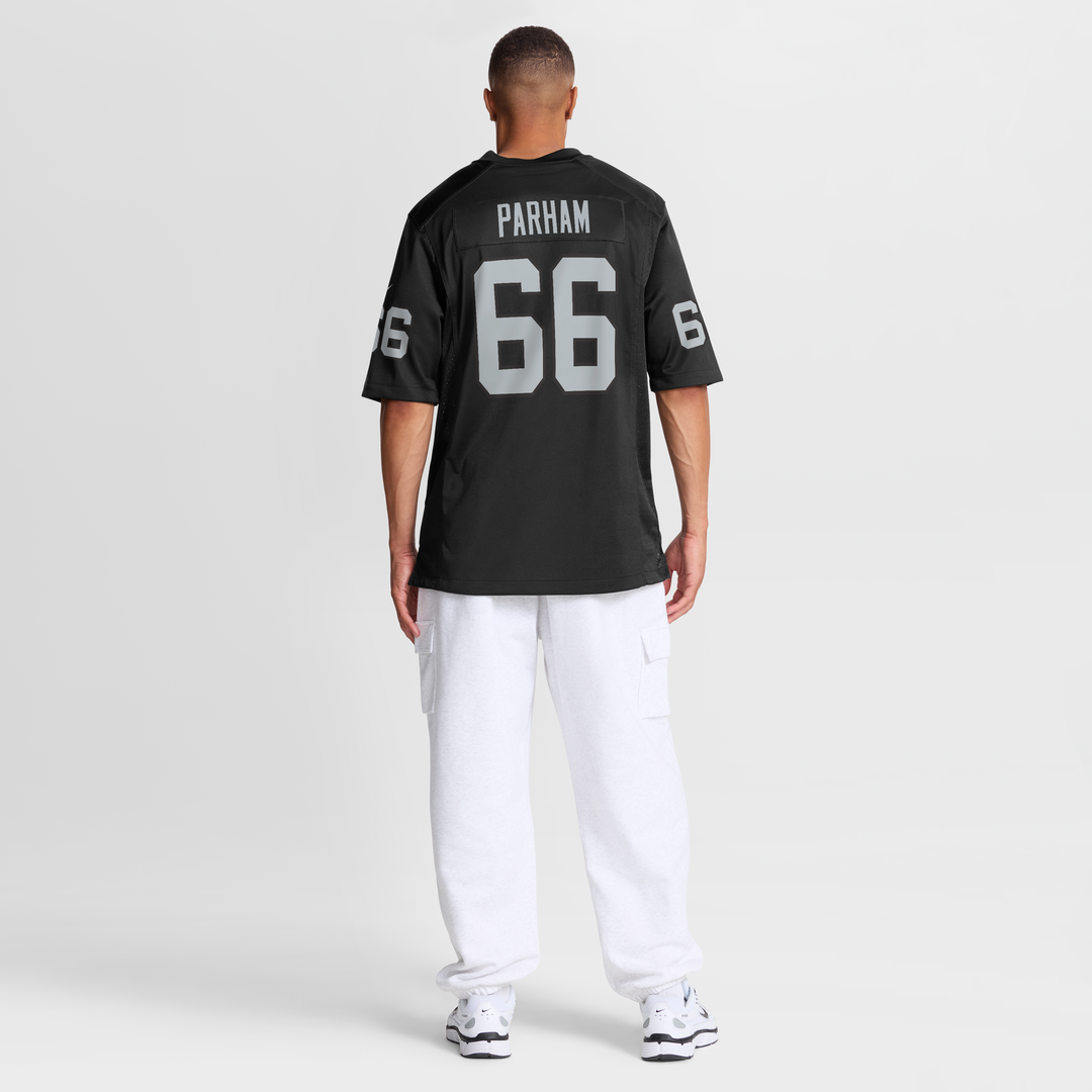 Dylan Parham Las Vegas Raiders Game Player Jersey - Black