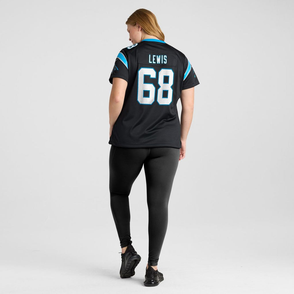 Damien Lewis Carolina Panthers Women's Game Jersey - Black