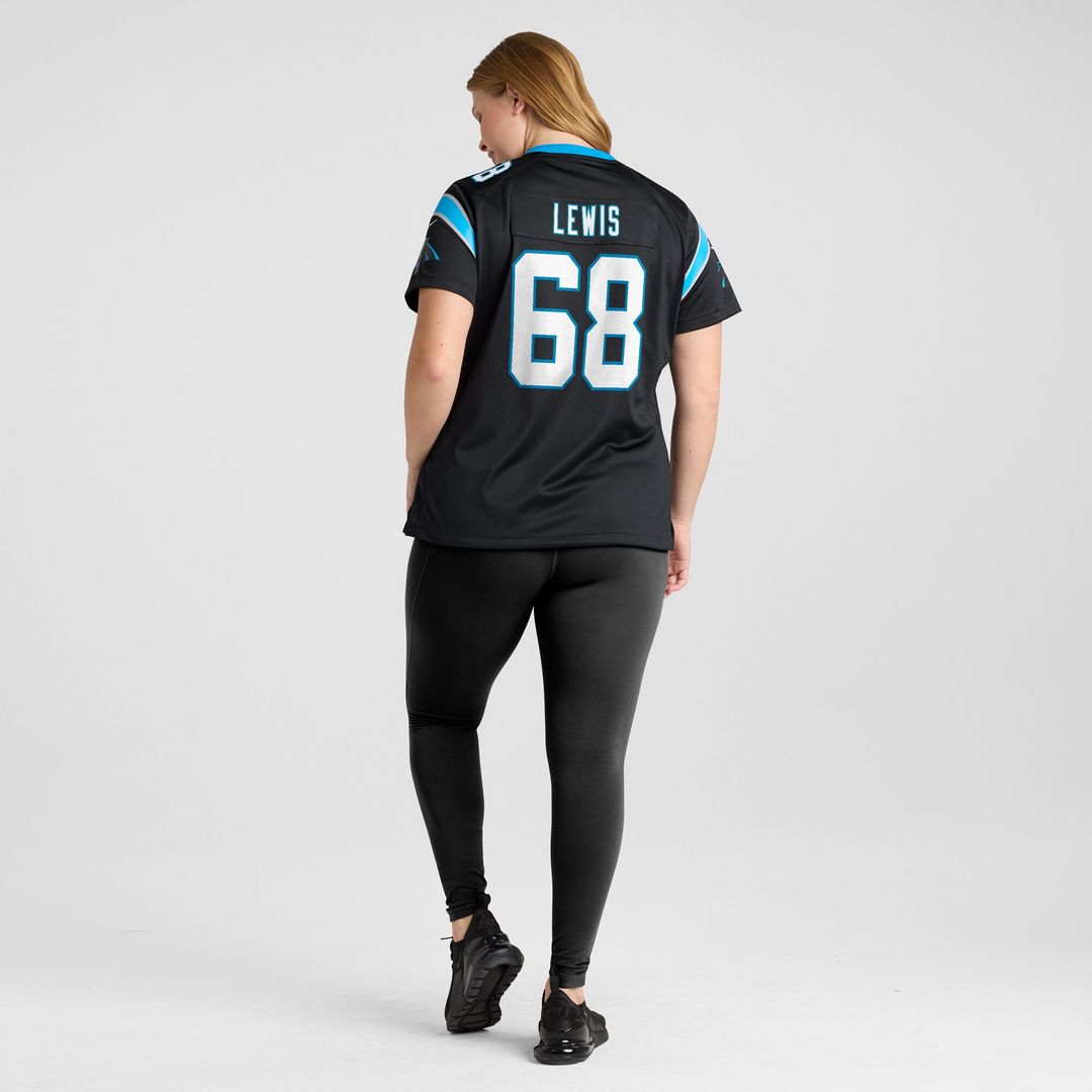 Damien Lewis Carolina Panthers Women's Game Jersey - Black