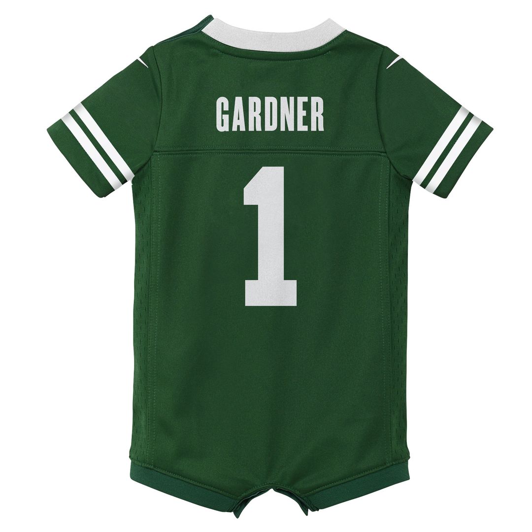 Ahmad Sauce Gardner New York Jets Newborn & Infant Game Romper Jersey - Legacy Green