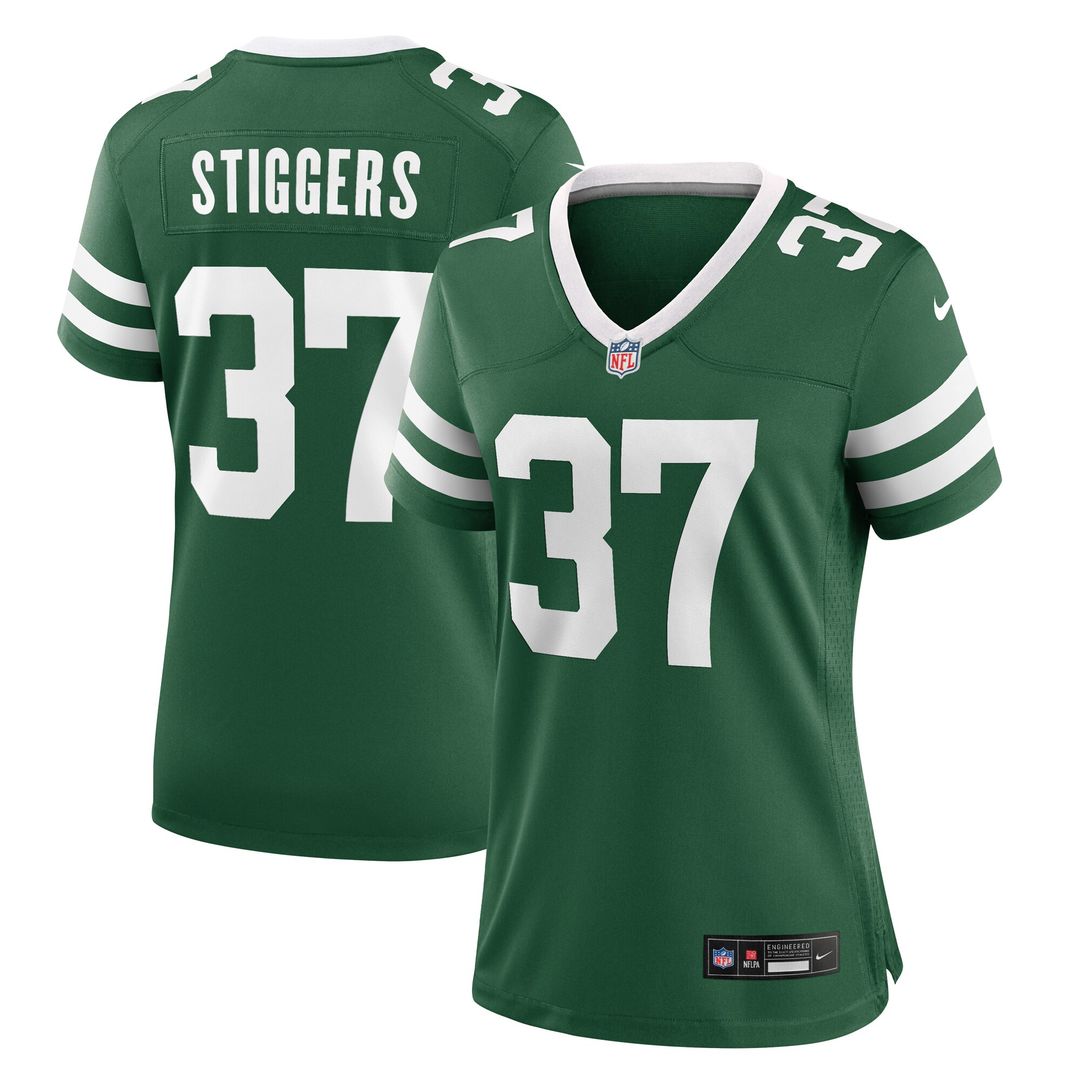 Qwan'tez Stiggers New York Jets Women's Game Jersey - Legacy Green