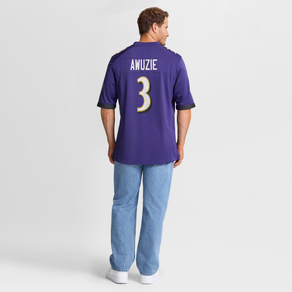 Chidobe Awuzie Baltimore Ravens Team Game Jersey - Purple