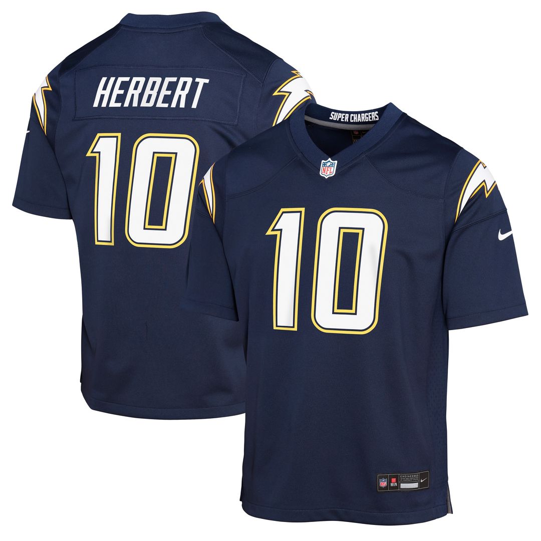 Justin Herbert Los Angeles Chargers Youth Alternate Super Chargers Game Player Jersey - Navy