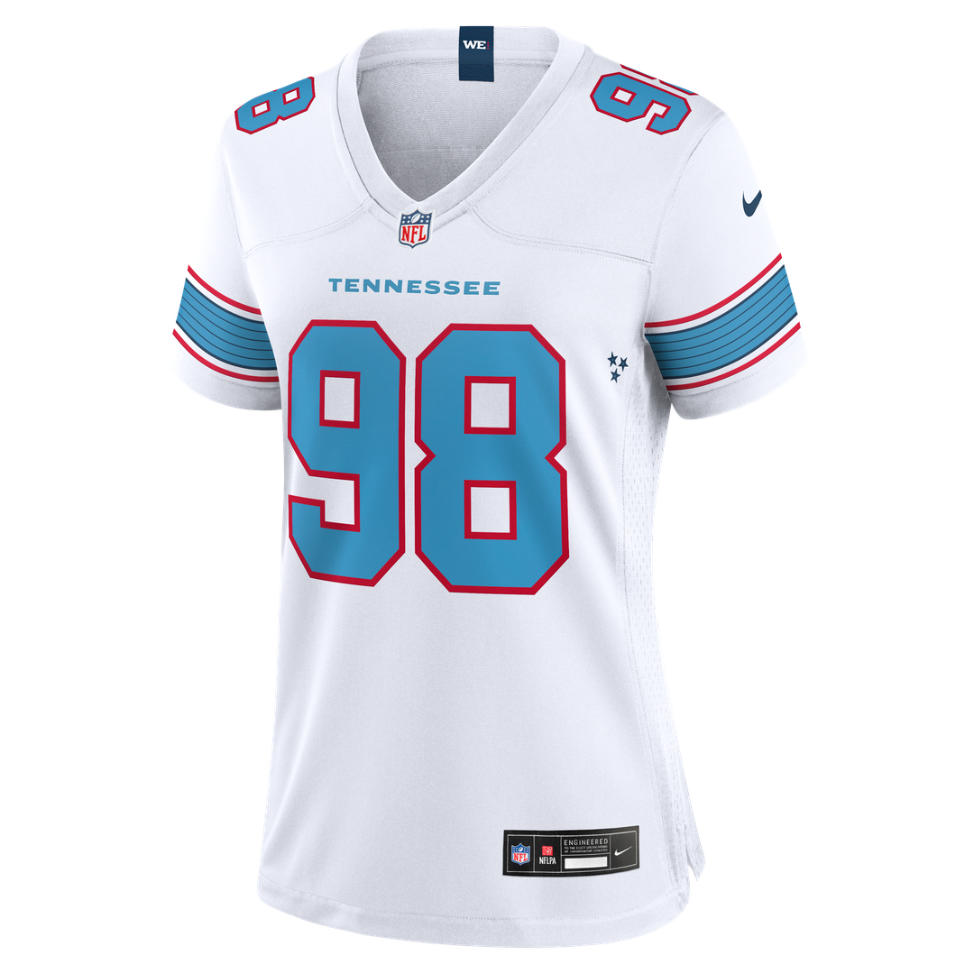 Jeffery Simmons Tennessee Titans Women's Game Jersey - White