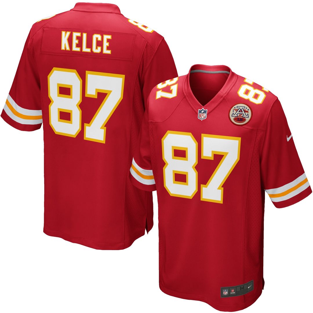Travis Kelce Kansas City Chiefs Youth Game Jersey - White