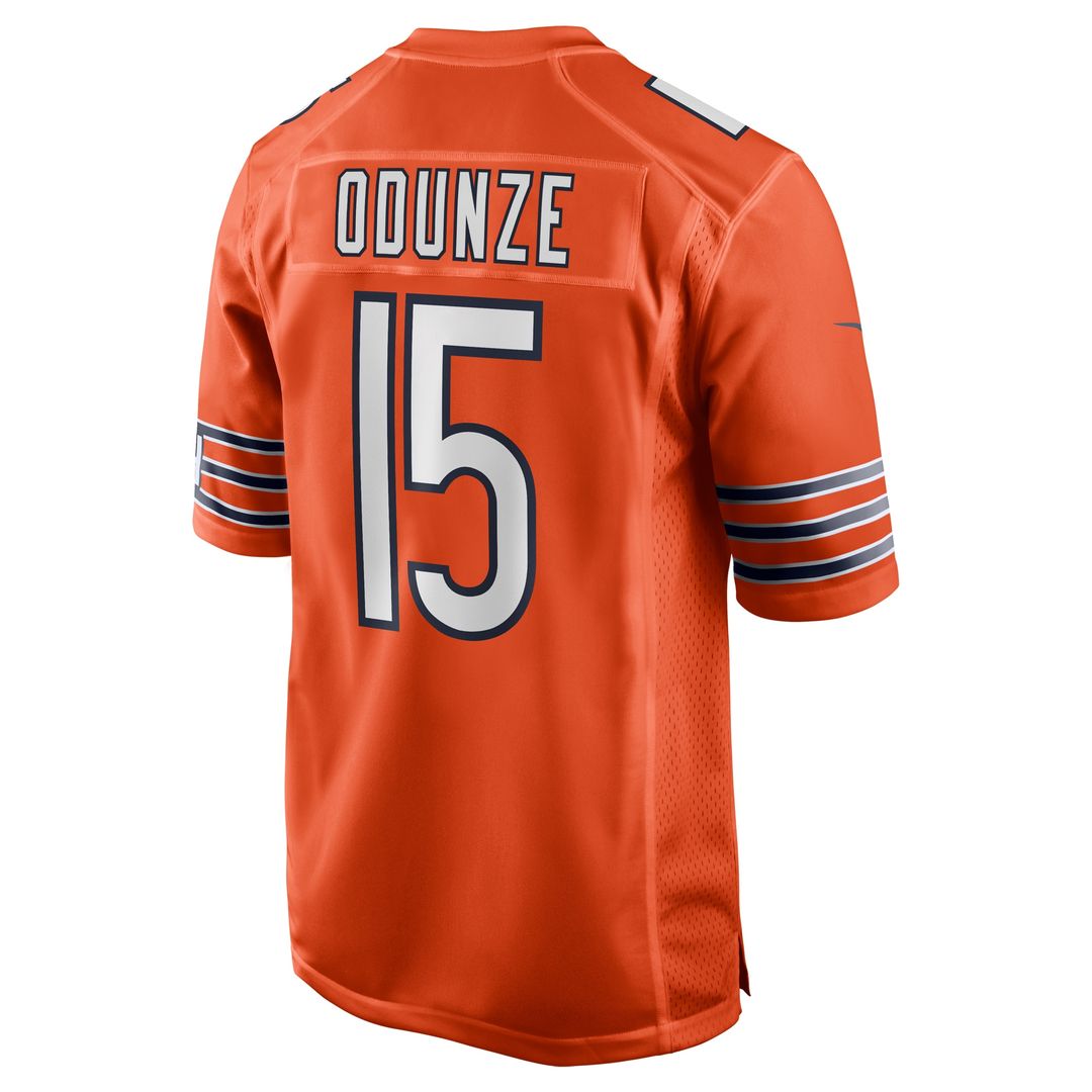 Rome Odunze Chicago Bears Alternate Game Jersey - Orange