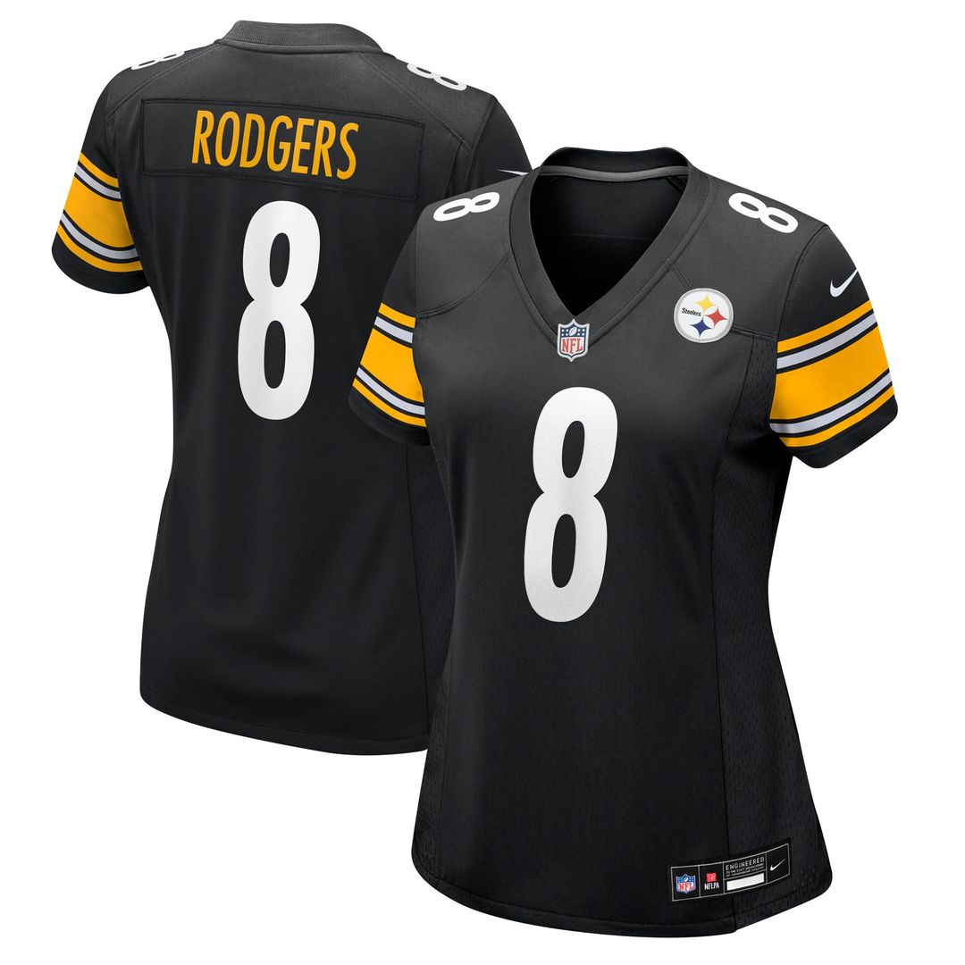 Aaron Rodgers Pittsburgh Steelers Women's Game Jersey - Black
