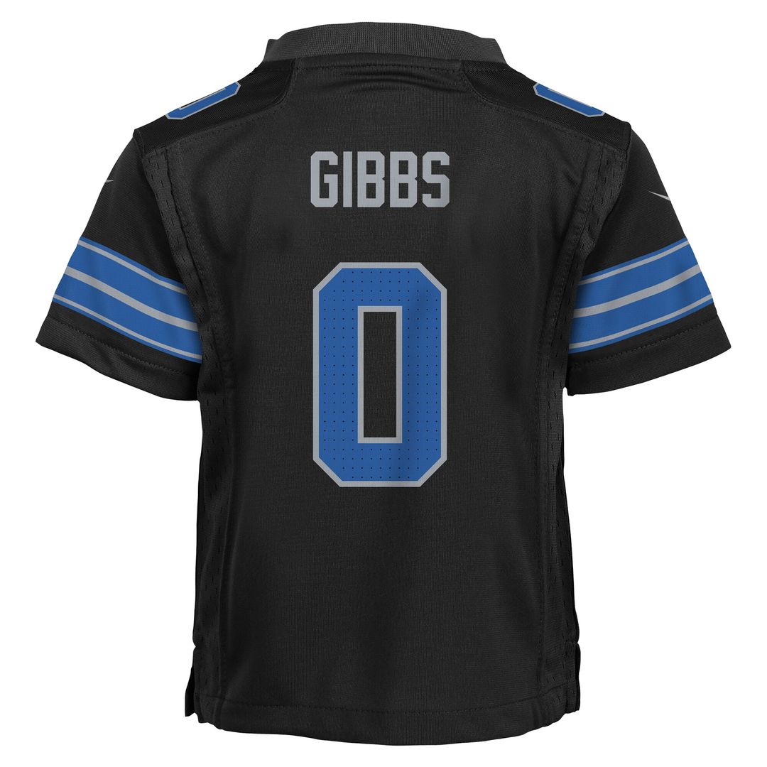 Jahmyr Gibbs Detroit Lions Toddler Alternate Game Jersey - Black