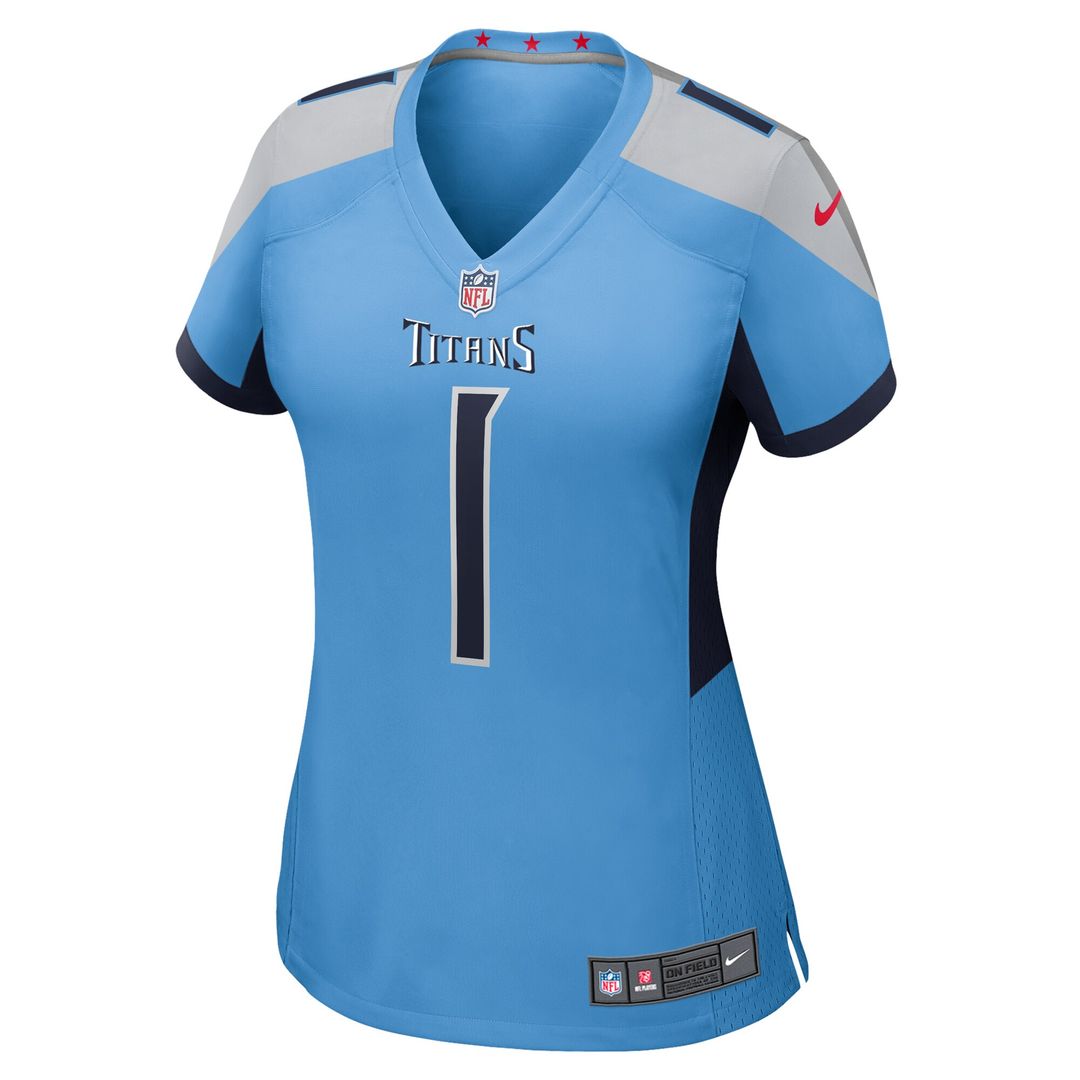 Cameron Ward Tennessee Titans Women's Team Game Jersey - Light Blue