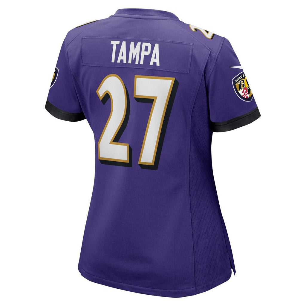 T.J. Tampa Baltimore Ravens Women's Game Jersey - Purple
