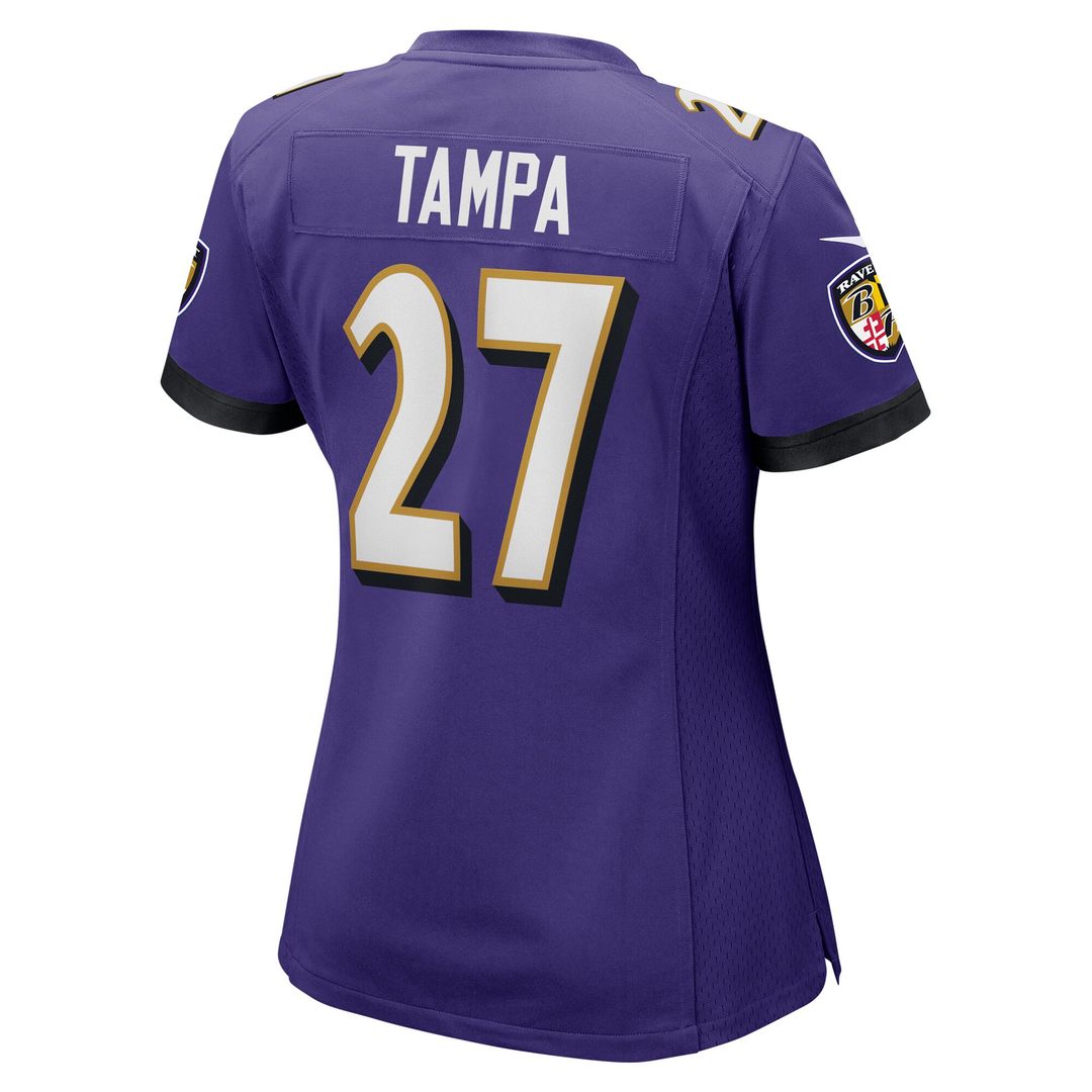T.J. Tampa Baltimore Ravens Women's Game Jersey - Purple
