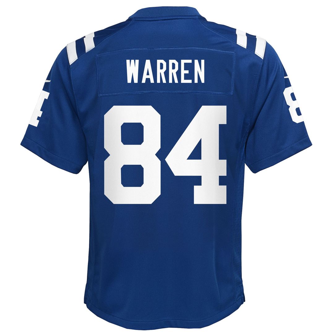 Tyler Warren Indianapolis Colts Youth Team Game Jersey - Royal