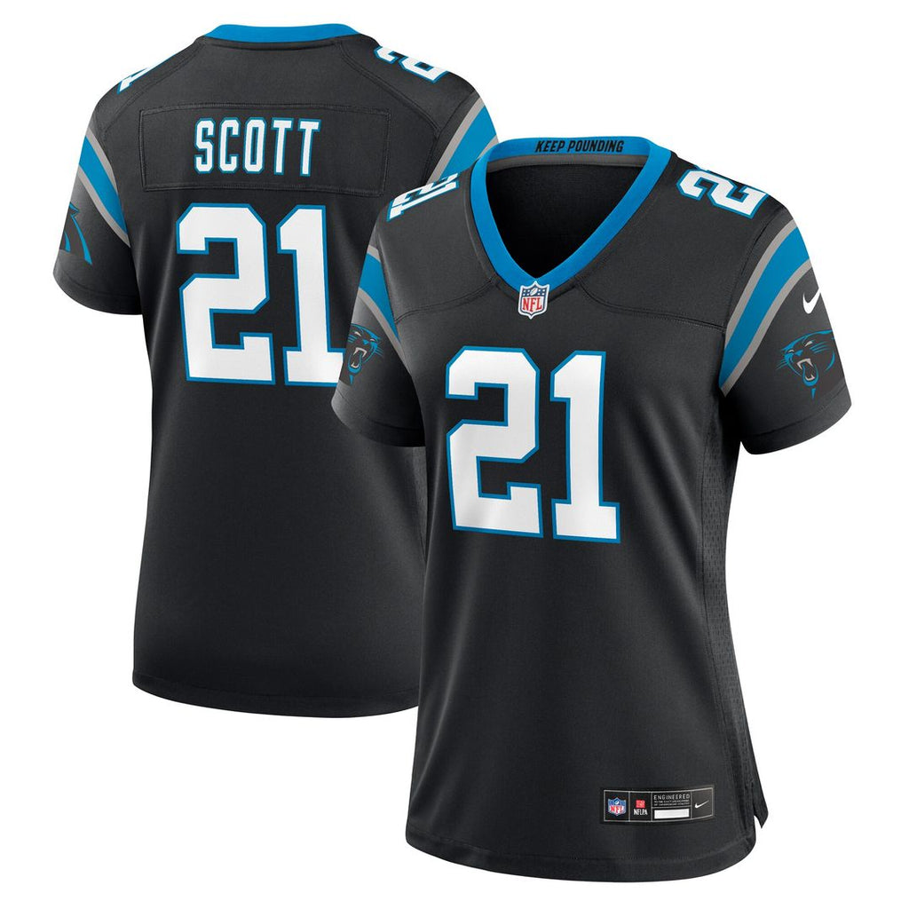 Nick Scott Carolina Panthers Women's Game Jersey - Black