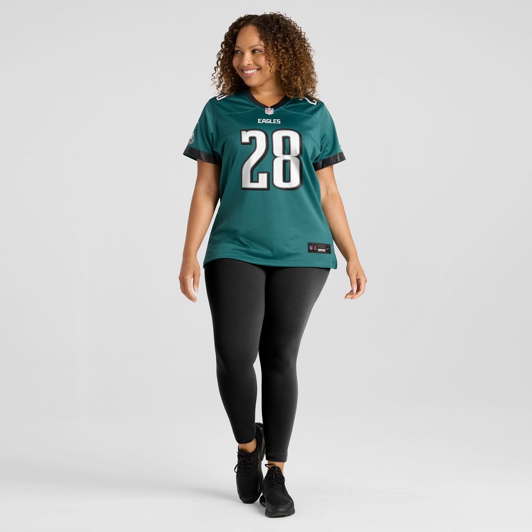 Will Shipley Philadelphia Eagles Women's Team Game Jersey - Midnight Green