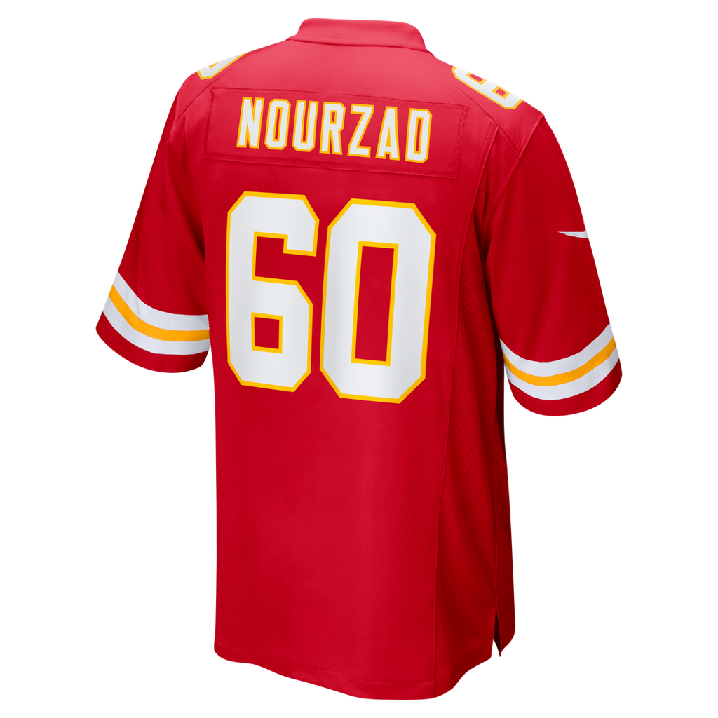 Hunter Nourzad Kansas City Chiefs Game Jersey - Red