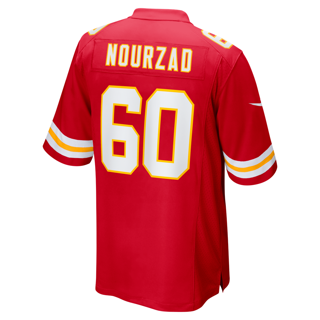Hunter Nourzad Kansas City Chiefs Game Jersey - Red