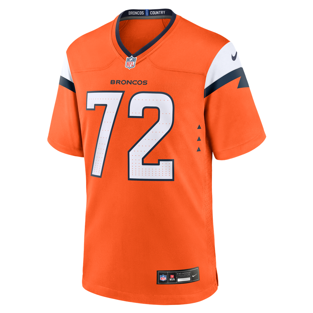 Garett Bolles Denver Broncos Team Game Jersey - Orange
