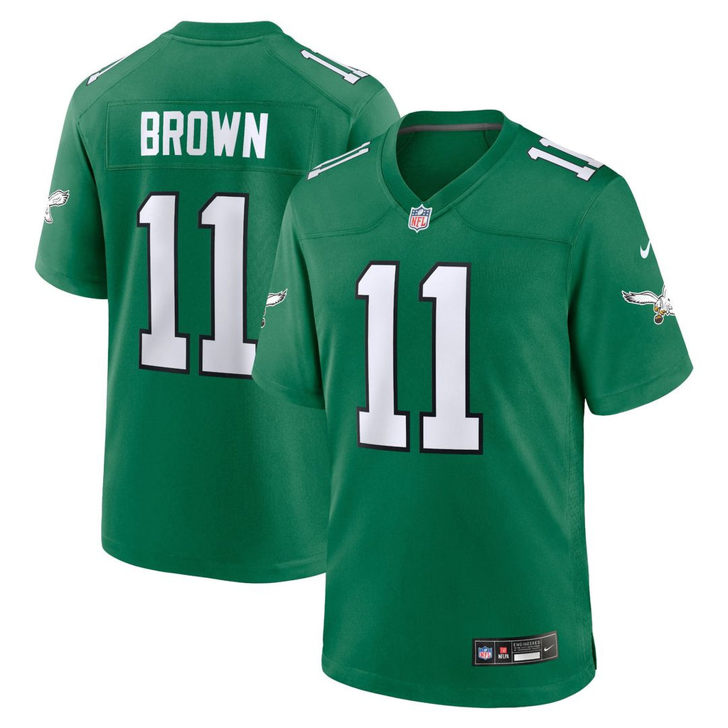 A.J. Brown Philadelphia Eagles Nike Youth Team Game Jersey - Midnight Green