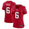 Nick Folk Atlanta Falcons Women's Team Game Jersey - Red
