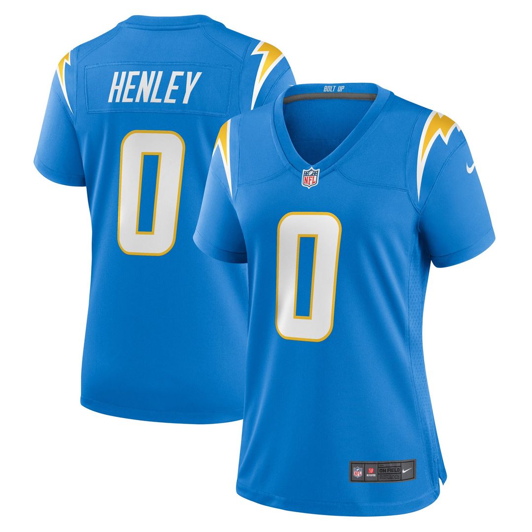 Daiyan Henley Los Angeles Chargers Women's Team Game Jersey - Powder Blue