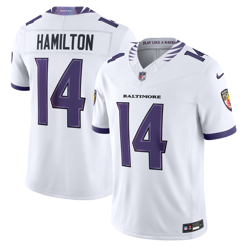 Kyle Hamilton Baltimore Ravens Vapor F.U.S.E. Stitched Limited Jersey - Purple
