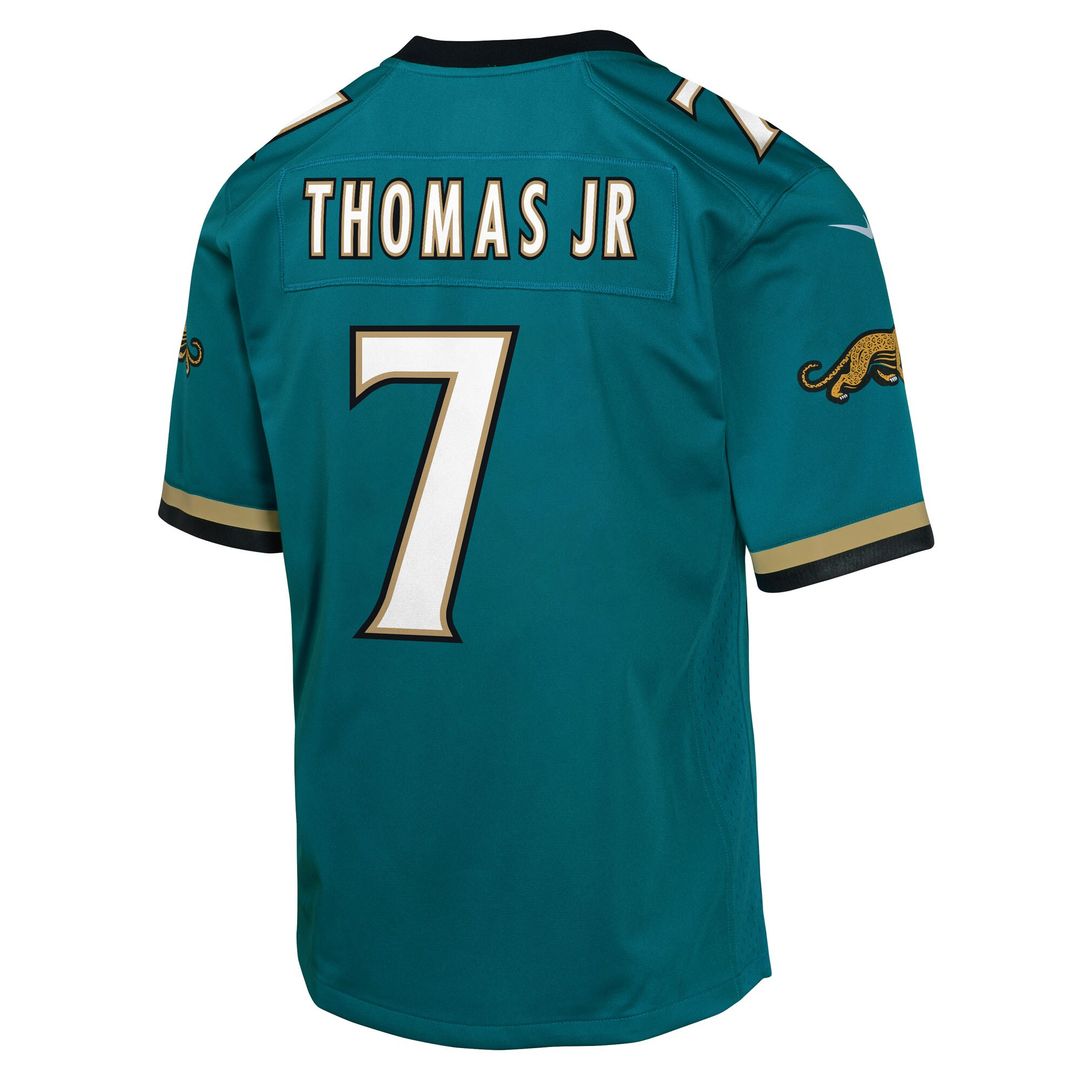 Brian Thomas Jr. Jacksonville Jaguars Youth Alternate 2 Prowler Throwback Game Jersey - Teal