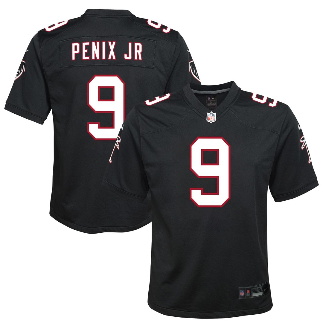 Michael Penix Jr. Atlanta Falcons Youth Alternate Game Jersey - Black