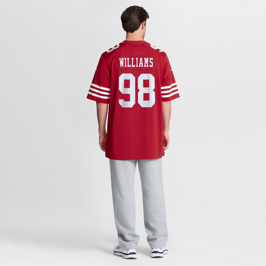 Mykel Williams San Francisco 49ers Team Game Jersey - Scarlet