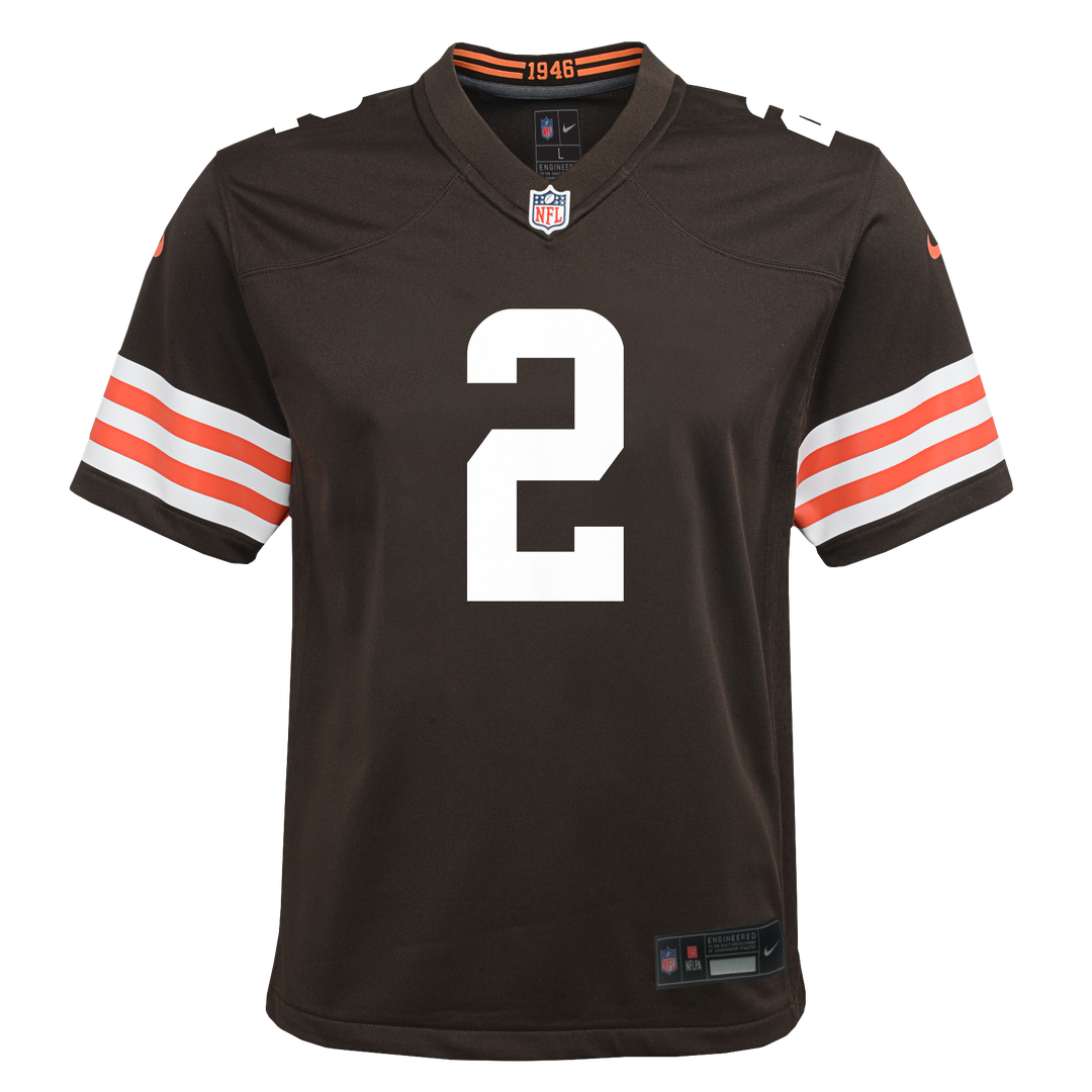 Shedeur Sanders Cleveland Browns Youth Game Jersey - Brown