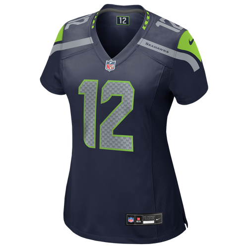 12s Seattle Seahawks Women's Team Game Jersey - College Navy