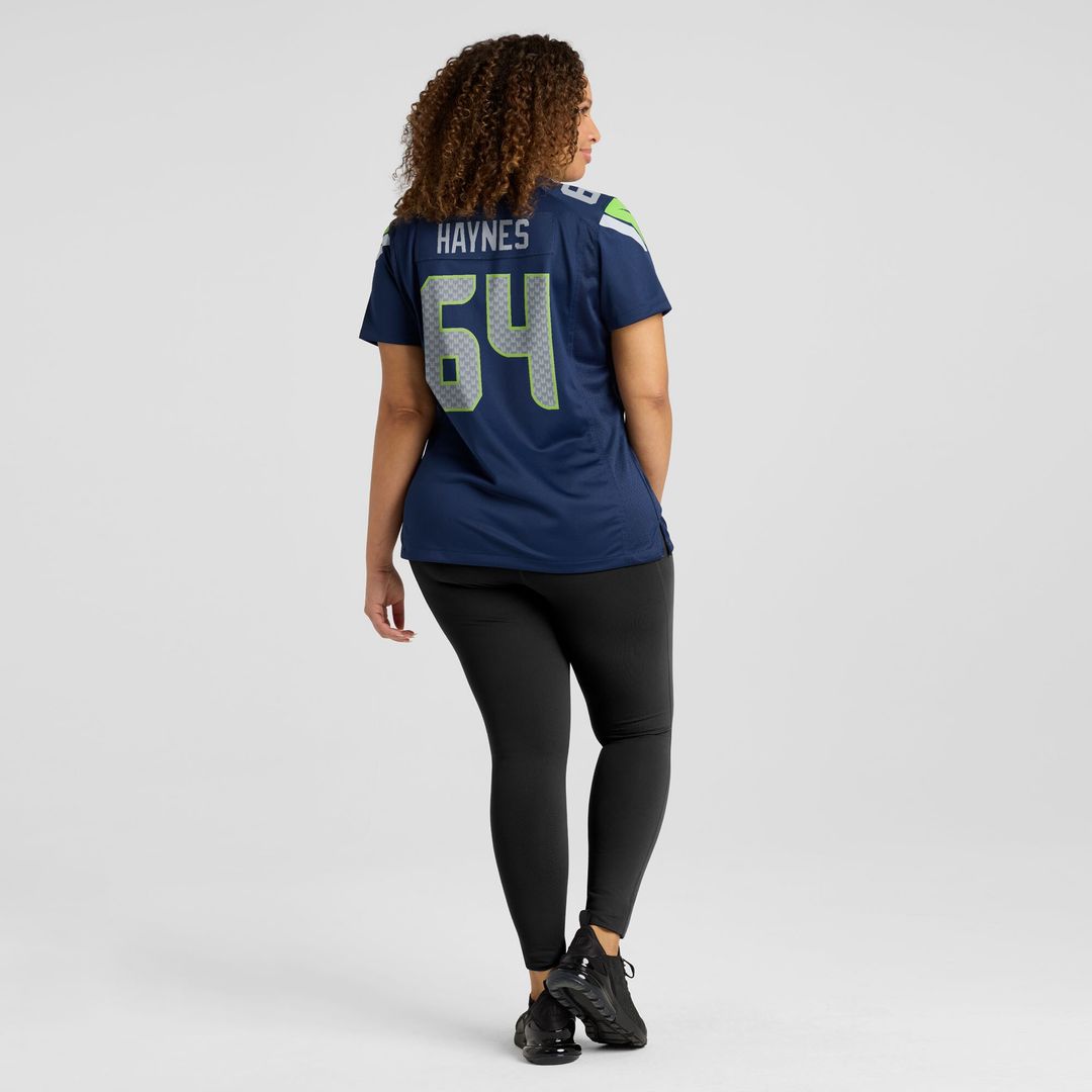 Christian Haynes Seattle Seahawks Women's Team Game Jersey - College Navy