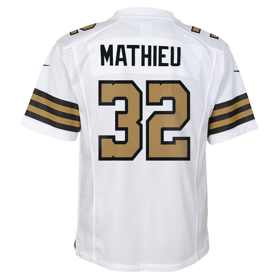 Tyrann Mathieu New Orleans Saints Youth Game Jersey - White