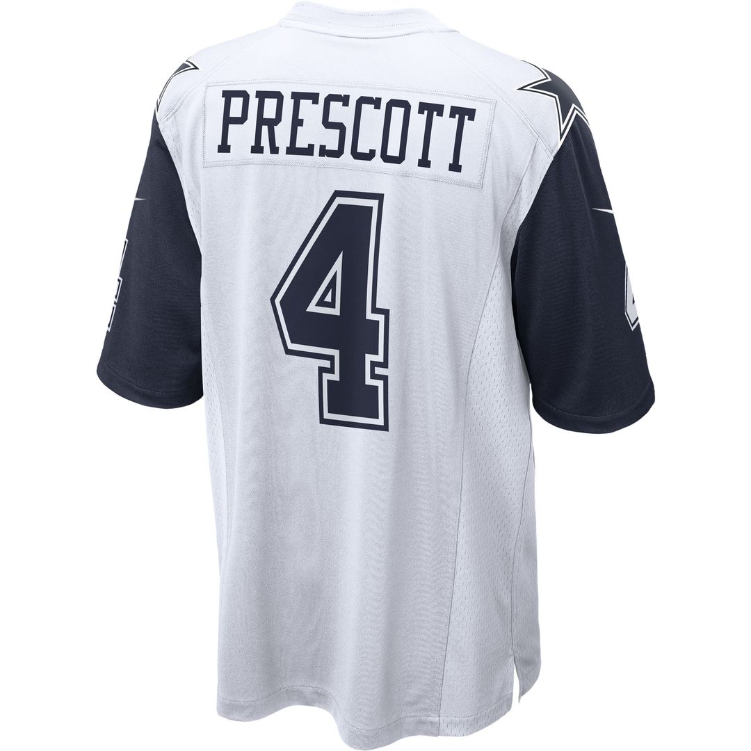 Dak Prescott Dallas Cowboys Alternate Game Team Jersey - White